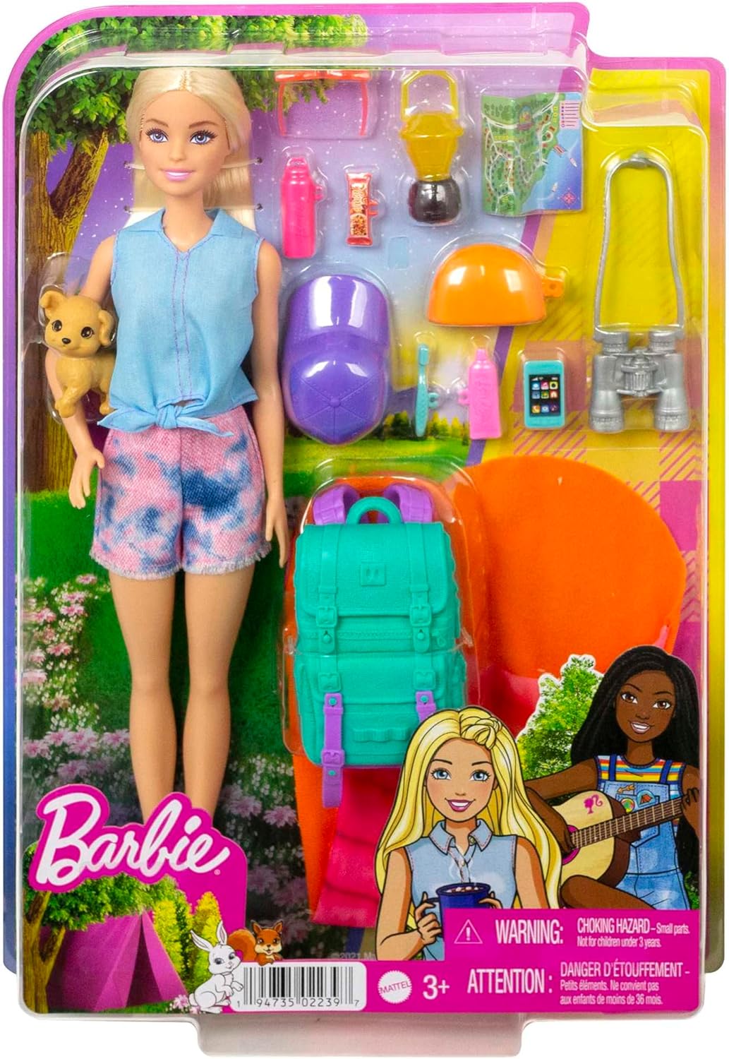 Thumbnail 6 de Barbie Camping Serie – 1x Puppe mit blonden Haaren mit Outdoor-Set (HDF73)