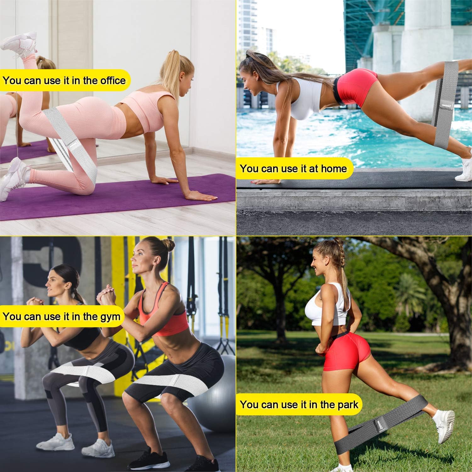 Thumbnail 5 de Resistance Bands Fitness Set Hüftbänder