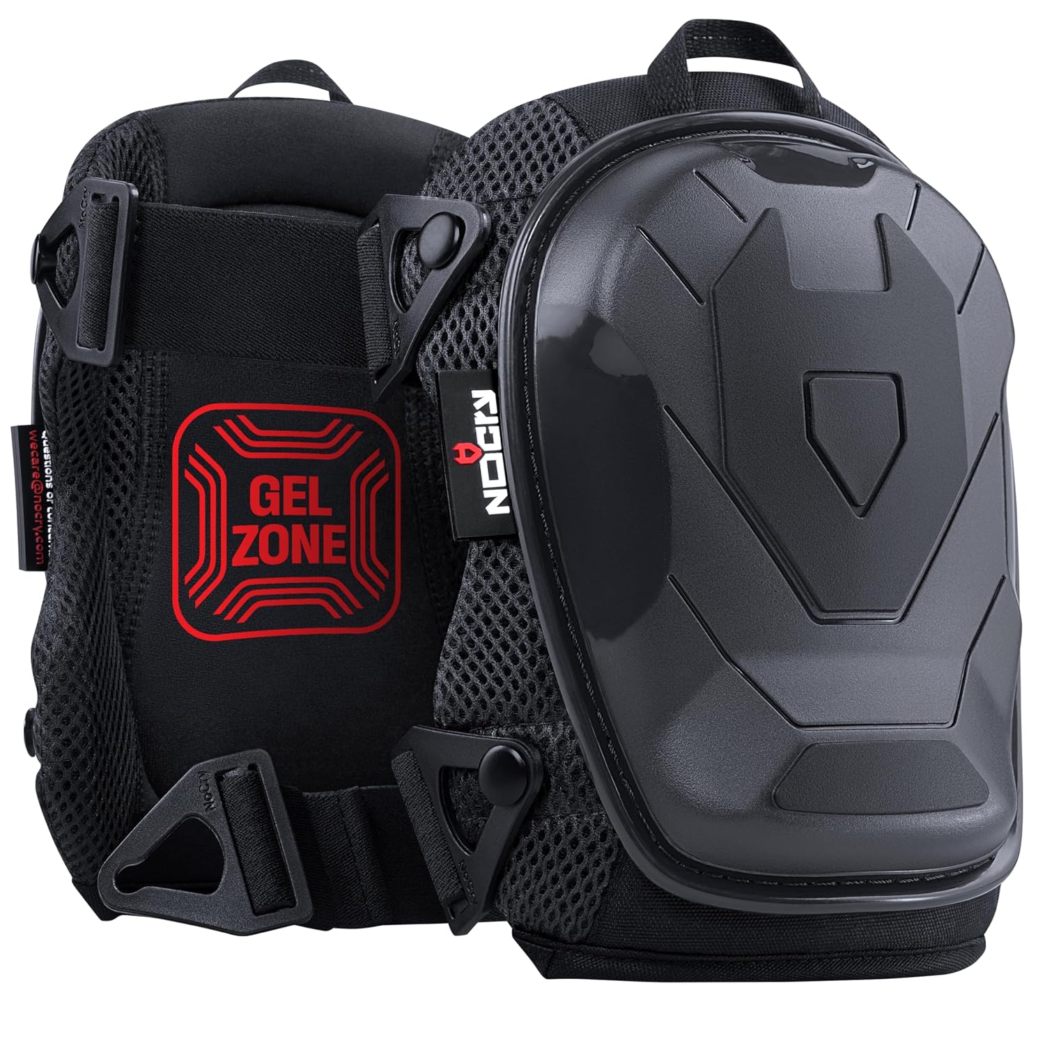 Detalle de NoCry Professional Construction Knee Pads with Gel Foam, Ankle Support and Non-Slip Cap