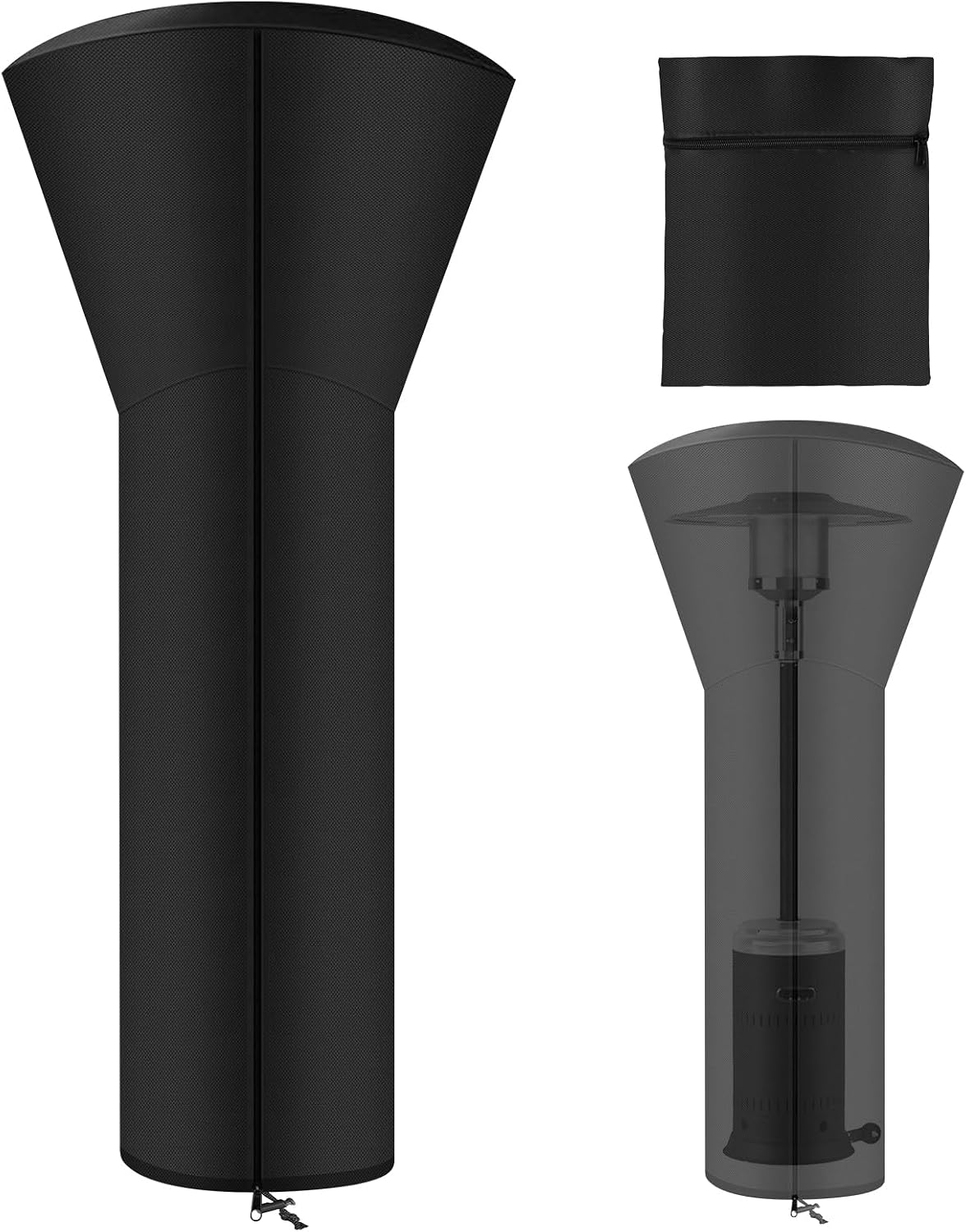 Detalle de AOOWU 5077855 Patio Heater Cover, 226 x 85 x 48 cm, Waterproof