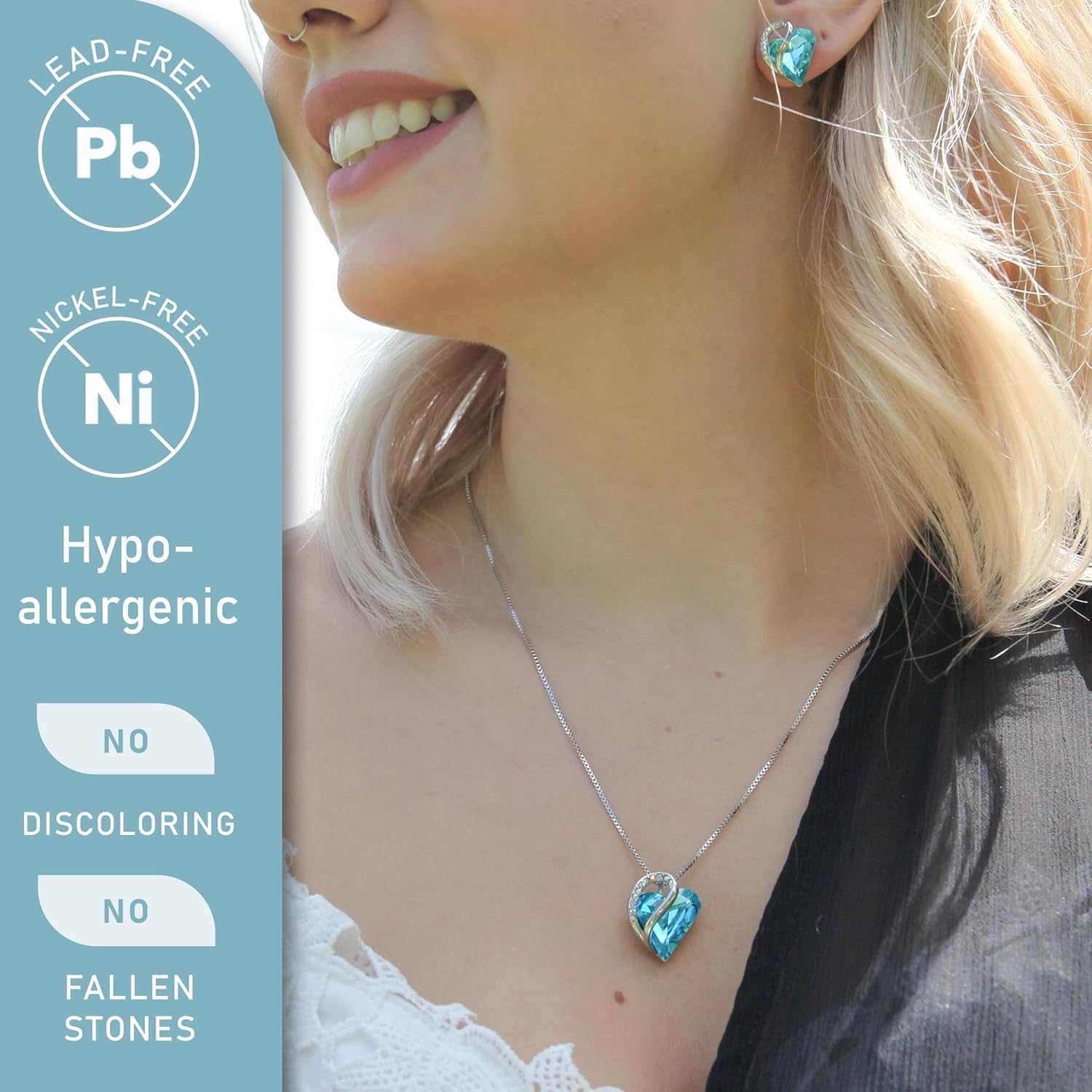 Thumbnail 1 de Leafael Valentine's Birthstone Necklace 18" 💍
