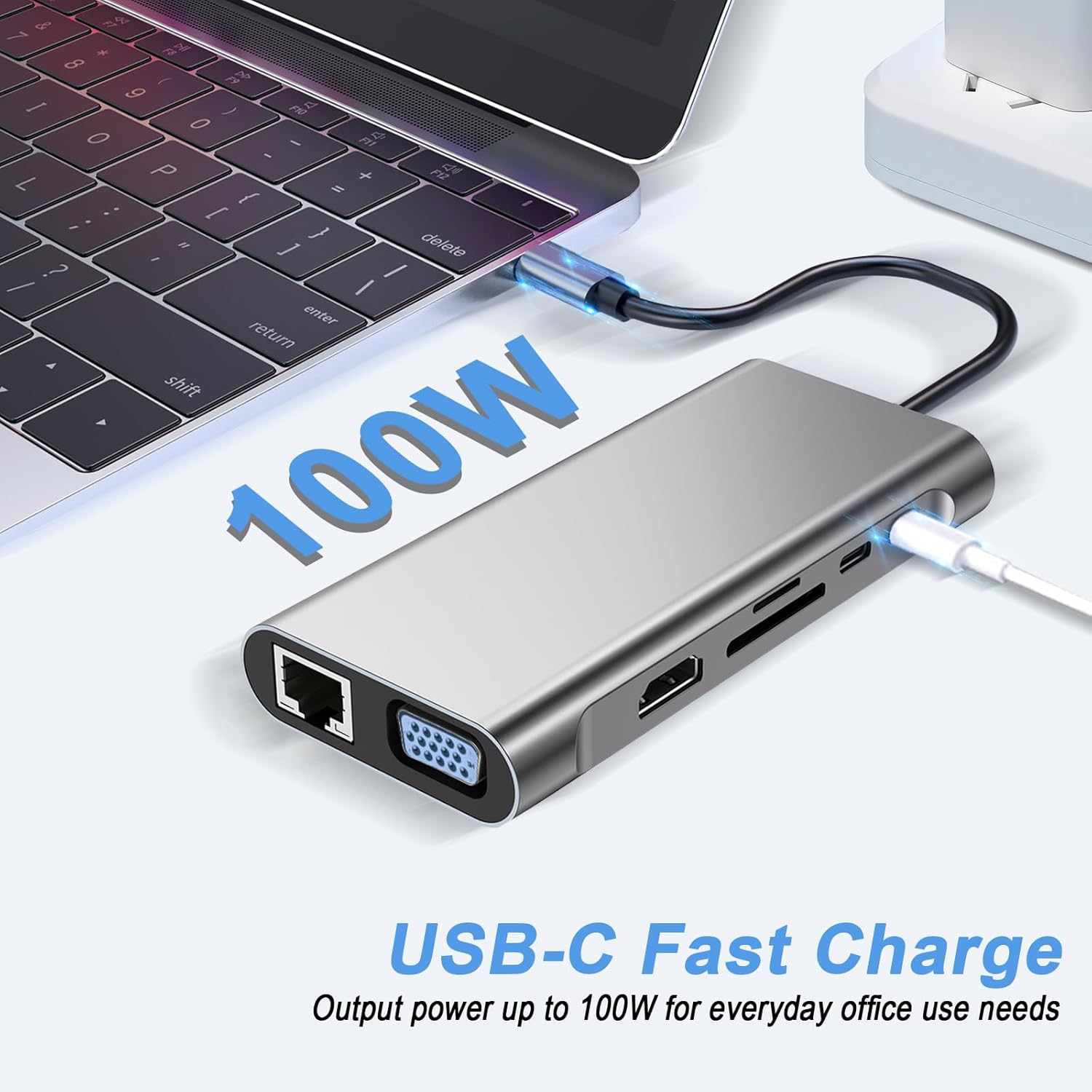 Thumbnail 5 de SZPACMATE USB C HUB 12-in-1 4K