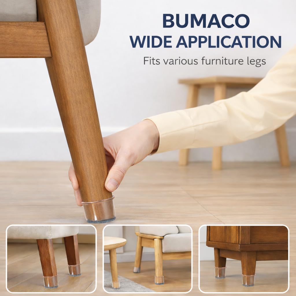 Detalle 2 de BUMACO Chair Leg Floor Protectors, L