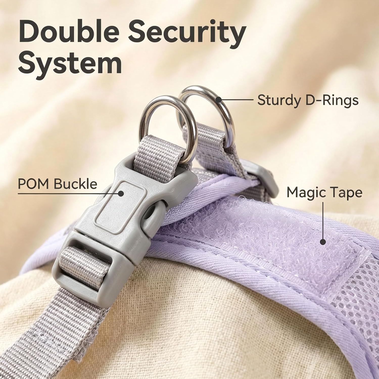 Thumbnail 3 de Anlitent No Pull Escape Proof Harness XXS Lavender