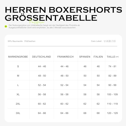 Detalle de YouShow Boxer Briefs Mens Underwear Trunks – Black, Size S