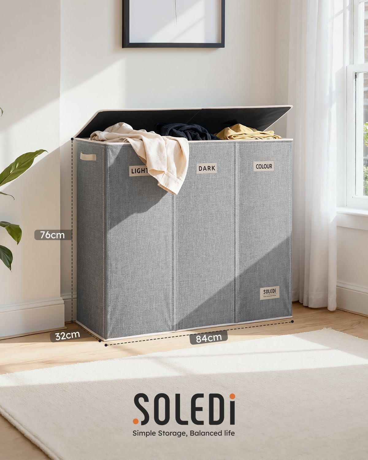 Thumbnail 5 de SOLEDI 200L Wäschekorb
