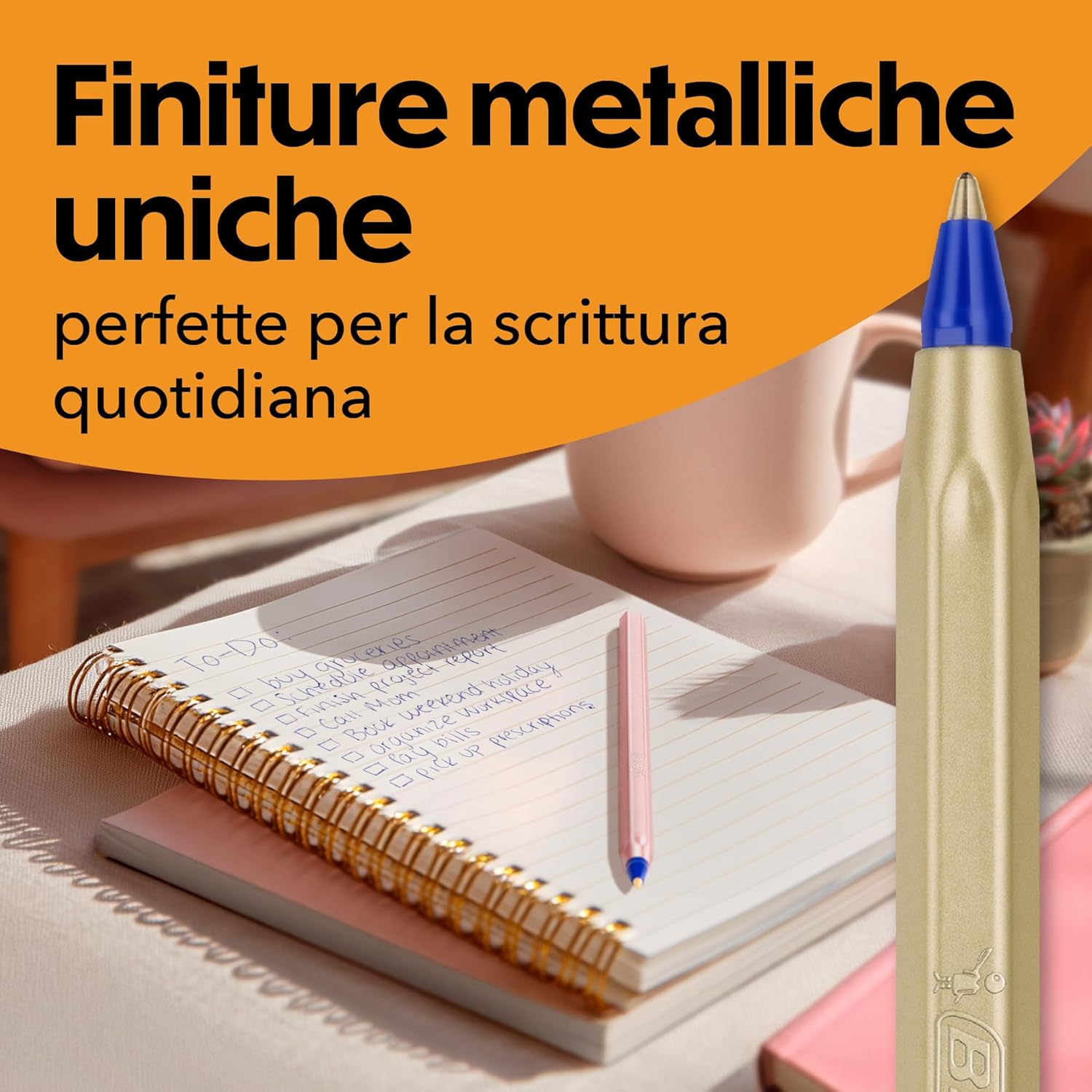Thumbnail 2 de PENNE A SFERA BIC CRISTAL GLACÉ 1,0 mm – confezione da 7 (4 blue + 3 black), finitura opaca