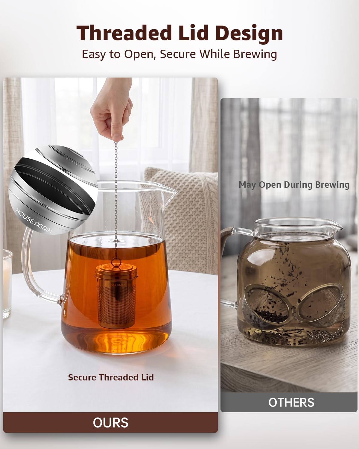 Thumbnail 4 de House Again 2-Pack Tea Infuser