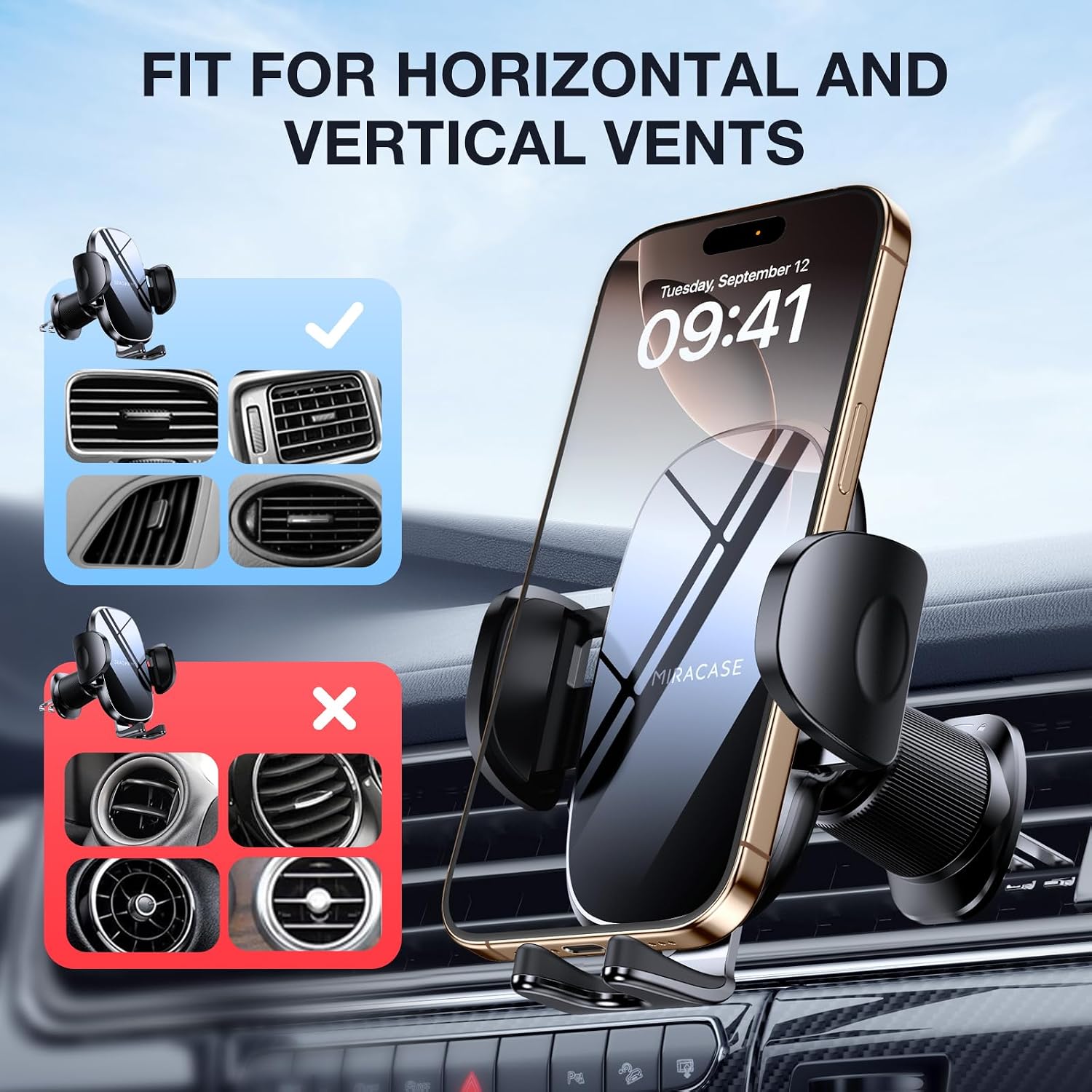 Thumbnail 4 de Miracase Car Phone Holder Air Vent