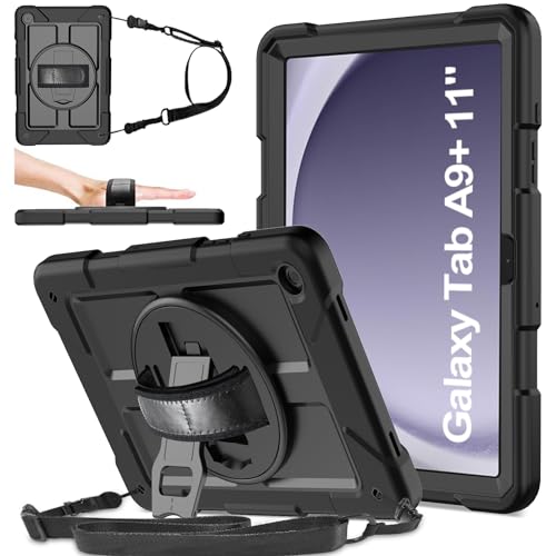 Detalle de SINSO Galaxy Tab A9 Plus Case 11 Inch 2023 (SM-X210/X216/X218N) – Shockproof with 360° Stand