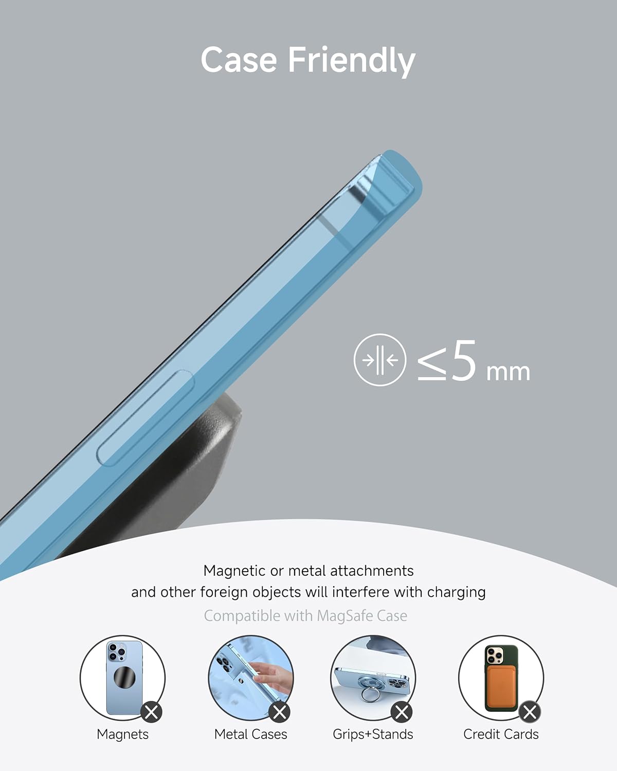 Detalle 2 de DGPLUS Wireless Phone Charger Stand 15W