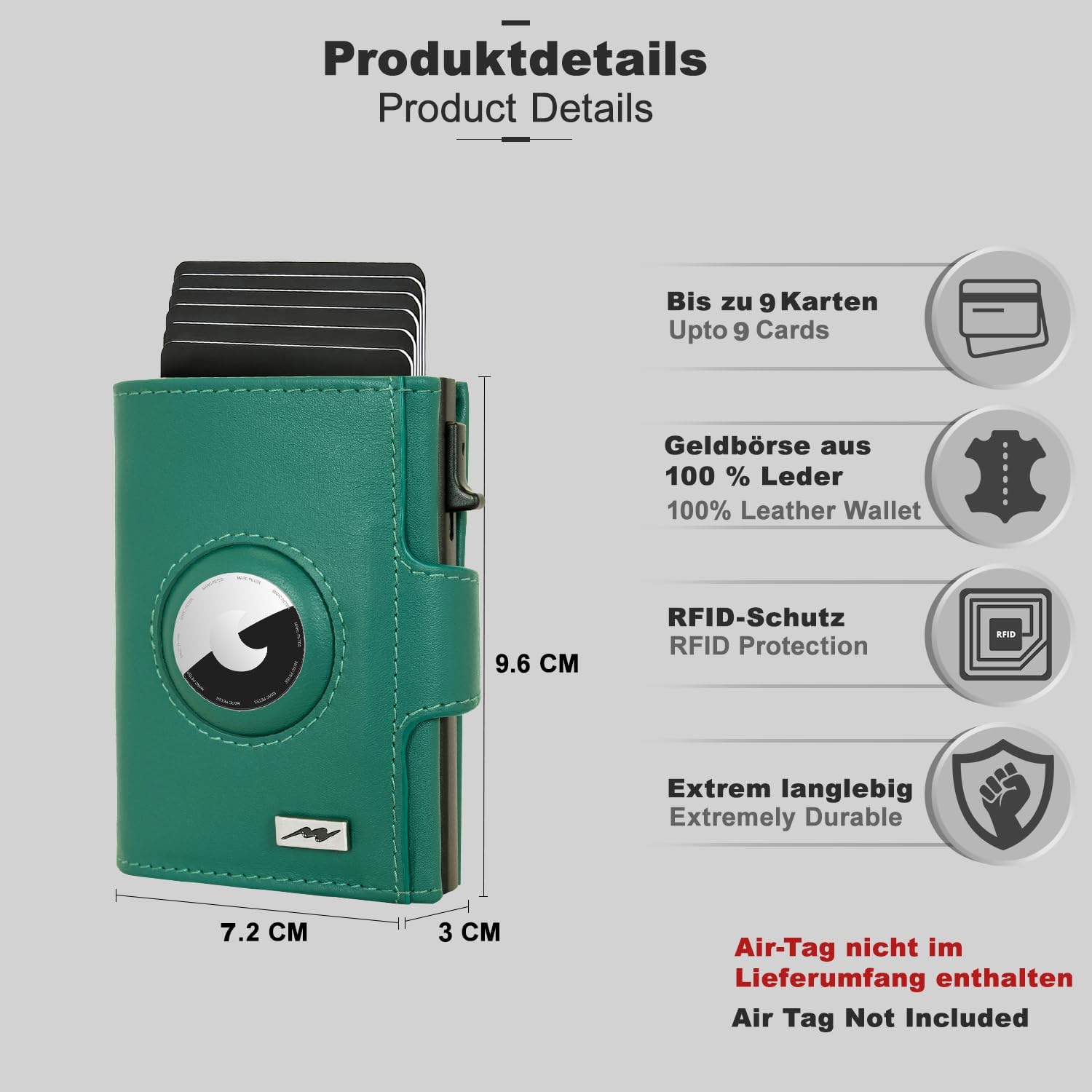 Thumbnail 4 de Marc Peter Chicago RFID Slim Wallet