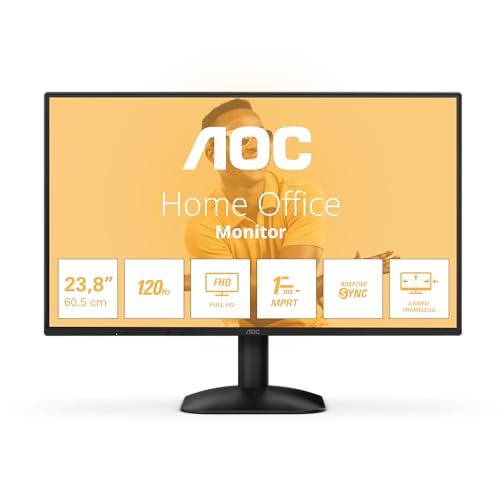 Detalle de AOC 24B31H: Monitor de 24'' con IPS, 120 Hz y frecuencia de actualización suave para gaming y productividad
