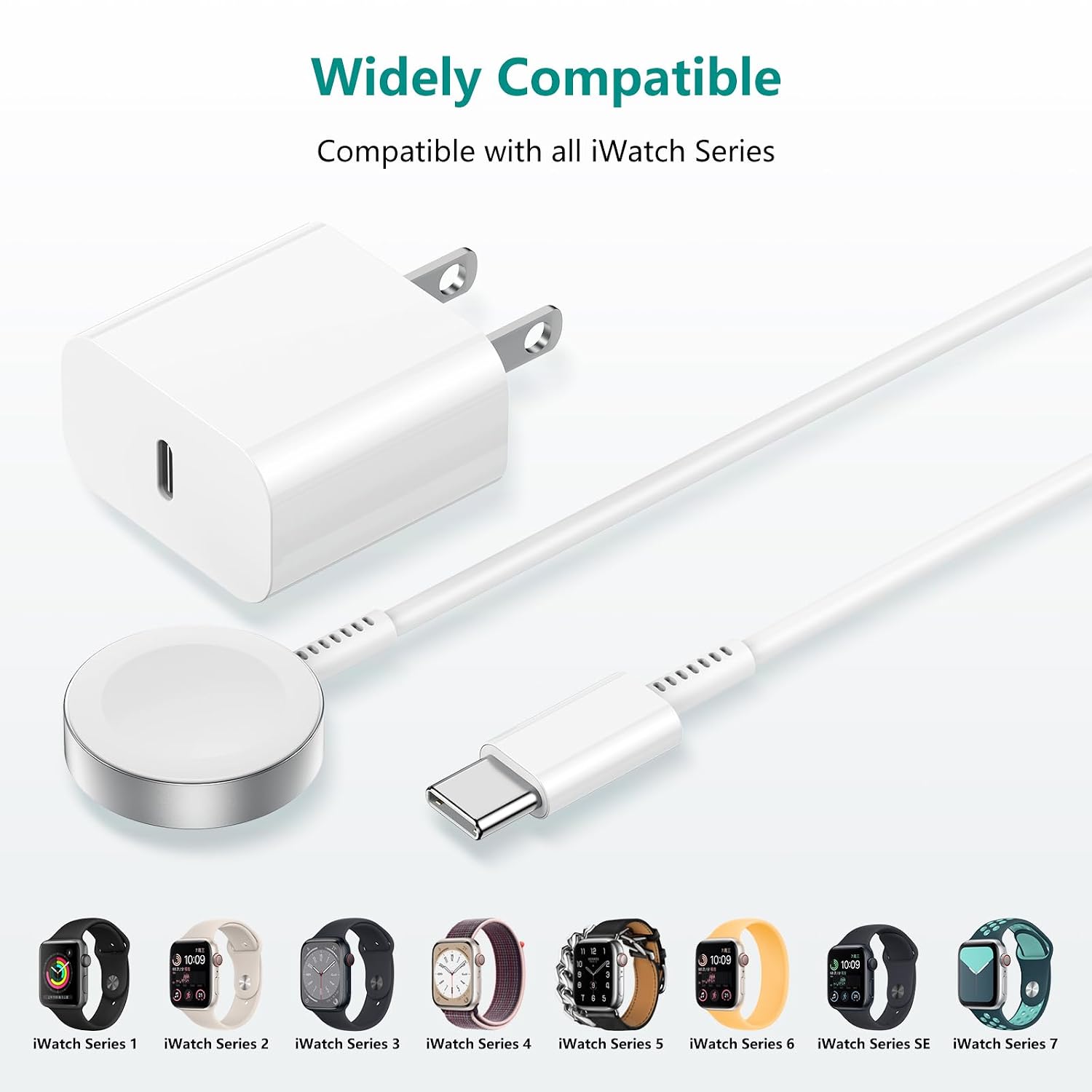 Thumbnail 6 de Upgraded Apple Watch Charger Magnetic USB‑C Cable 6ft