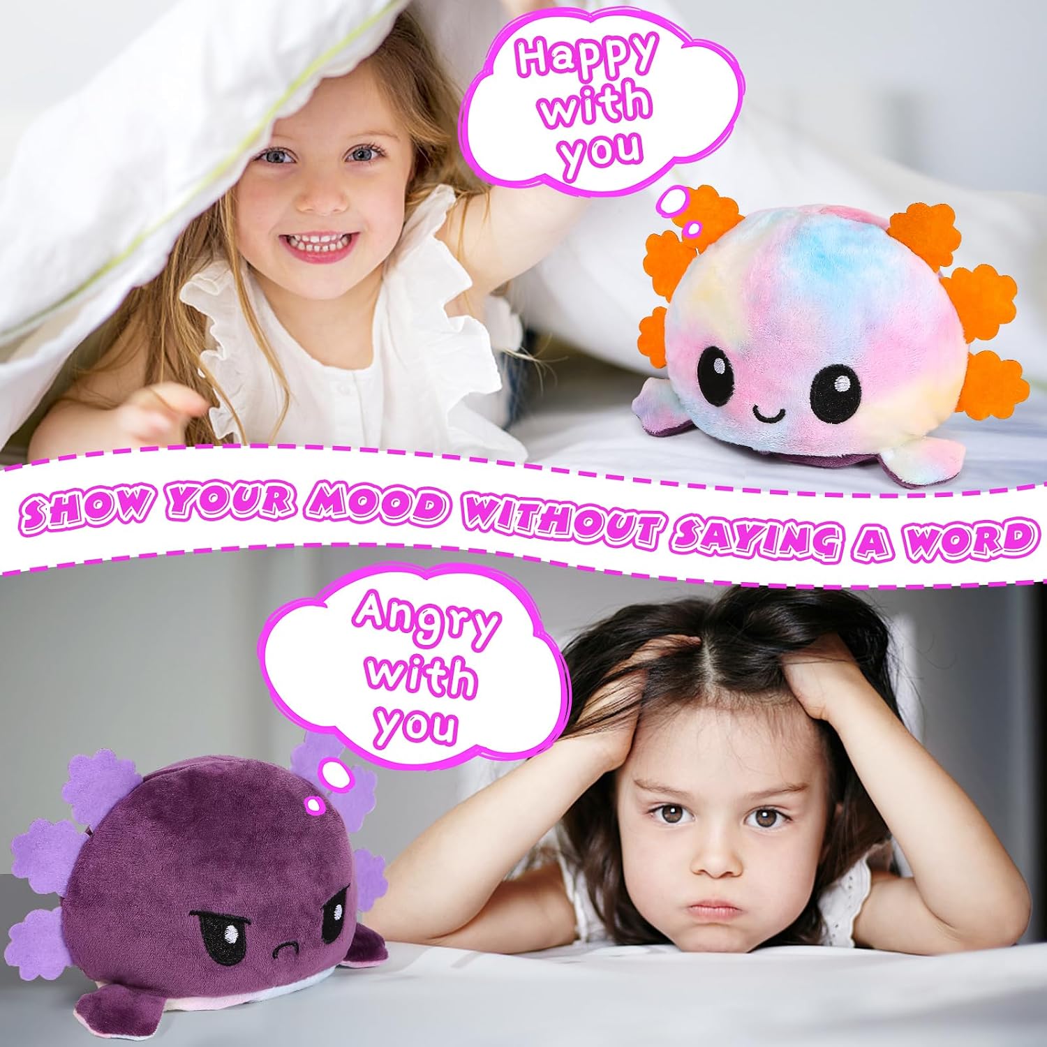 Thumbnail 2 de Thedttoy Reversible Axolotl Plush
