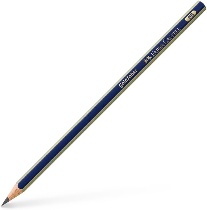 Detalle de Faber-Castell graphite Goldfaber 6B, 12 crayons