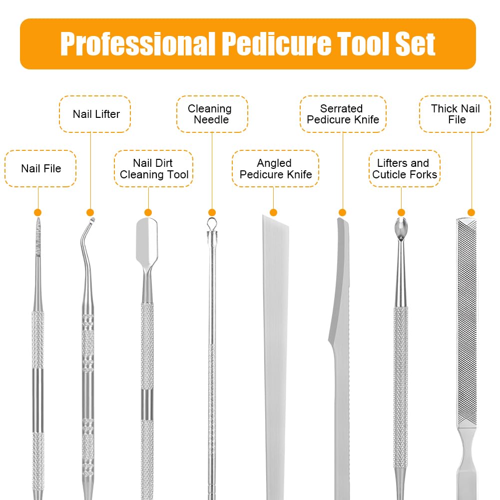 Thumbnail 2 de LOPHE 8-teiliger Set für eingewachsene Zehennägel & Nagelpflege aus Edelstahl