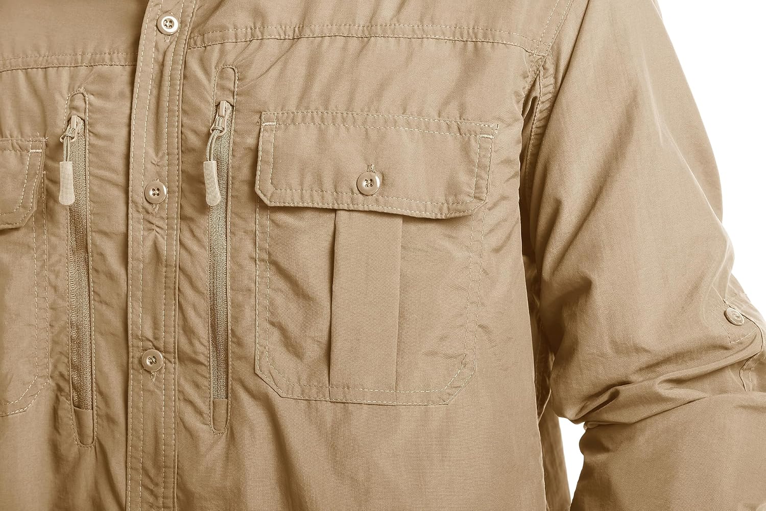 Thumbnail 6 de MAGCOMSEN Men’s UPF 50+ Sun Protection Long Sleeve Shirt for Hiking, Fishing, Safari