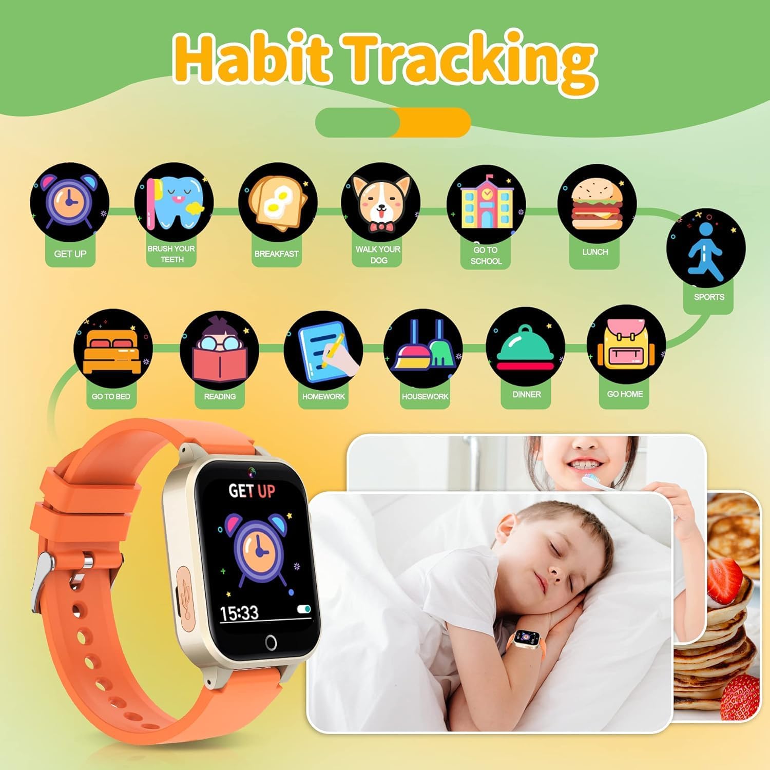 Detalle 2 de YEDASAH Smartwatch per Bambini 39 giochi
