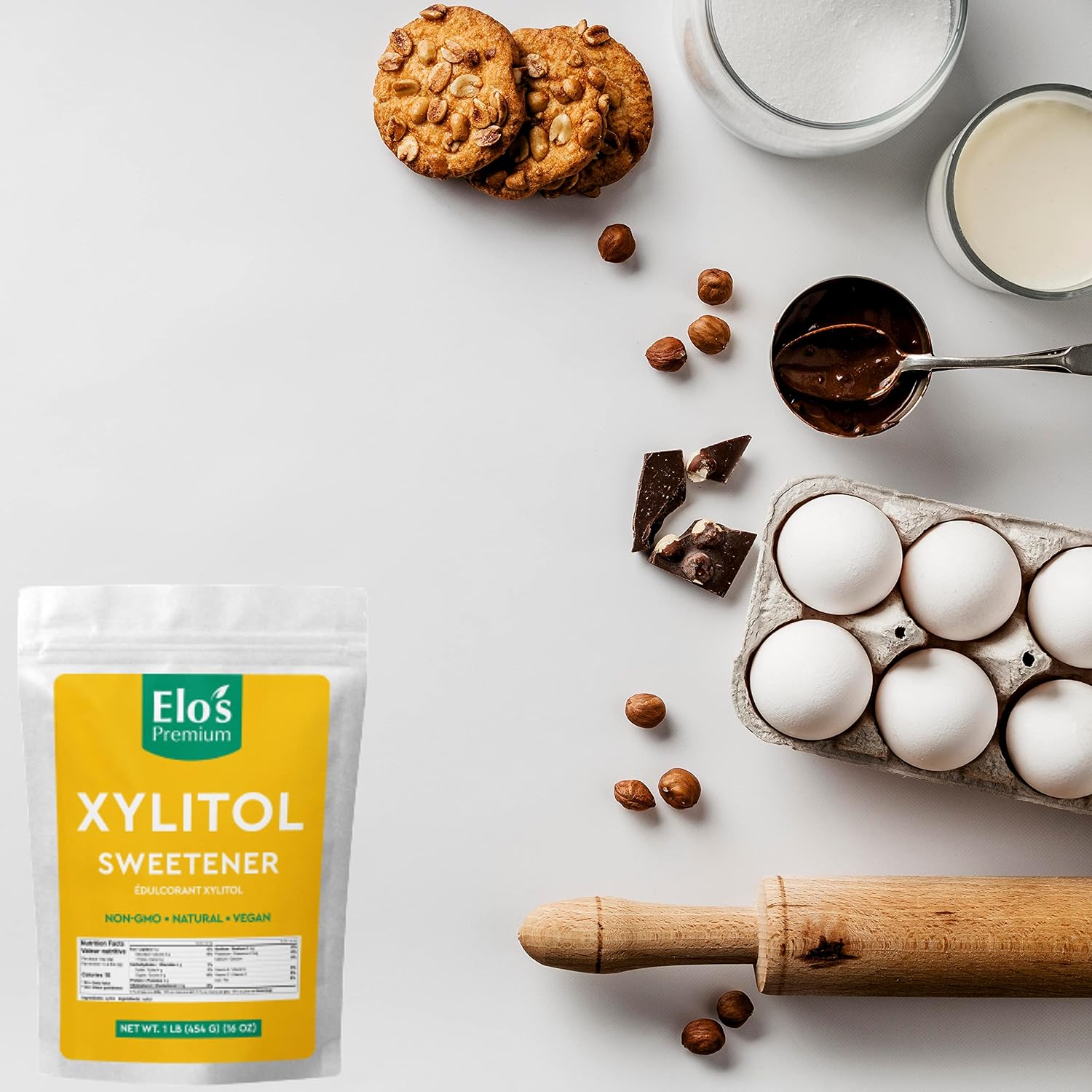 Thumbnail 3 de Elo’s Premium Xylitol, 1 lb Granulated Sugar Alternative, Non-GMO