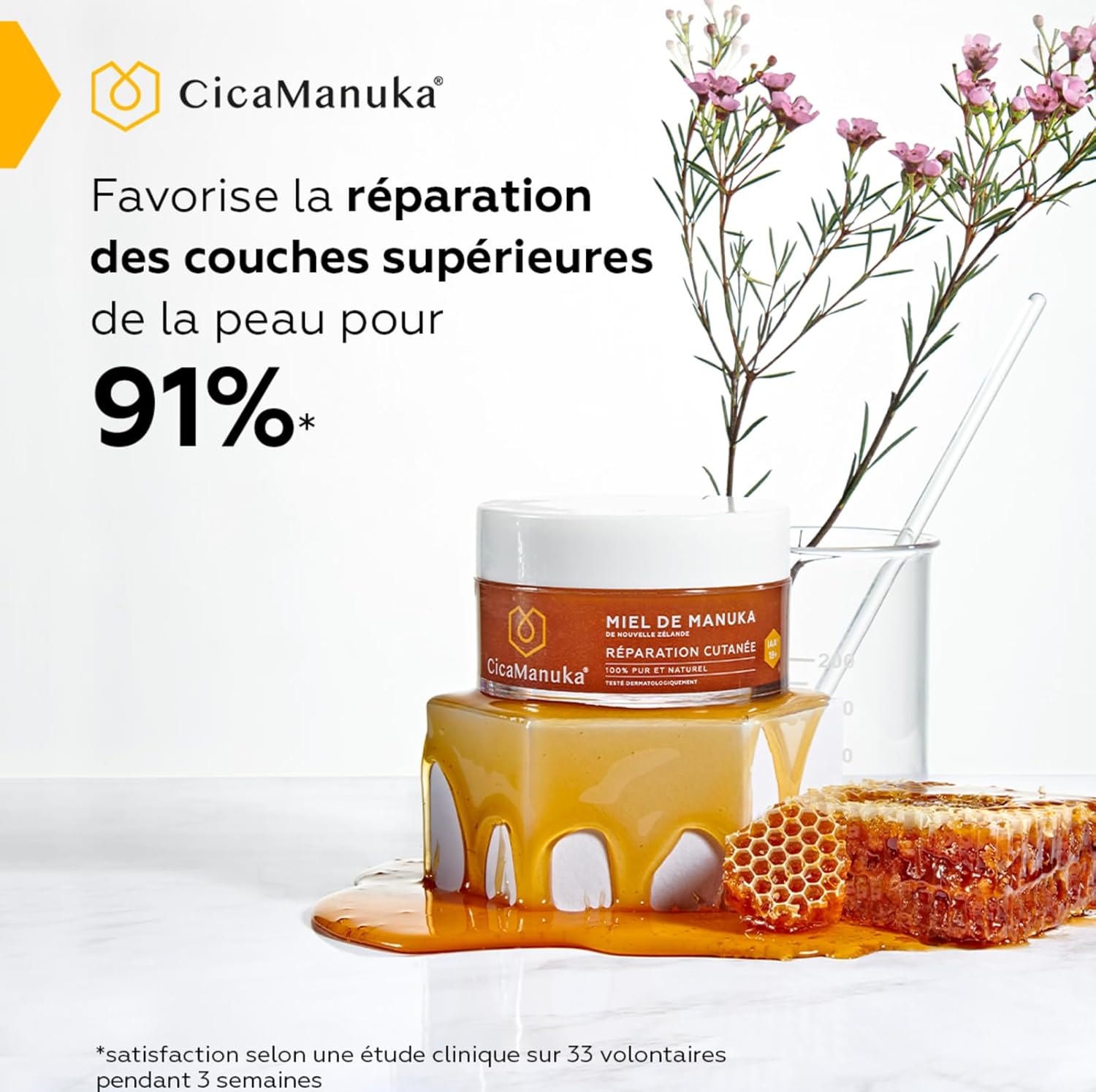 Thumbnail 5 de CICAMANUKA MIEL RÉPARATION CUTANÉE 100% MIEL DE MANUKA IAA18+ – 150 ml