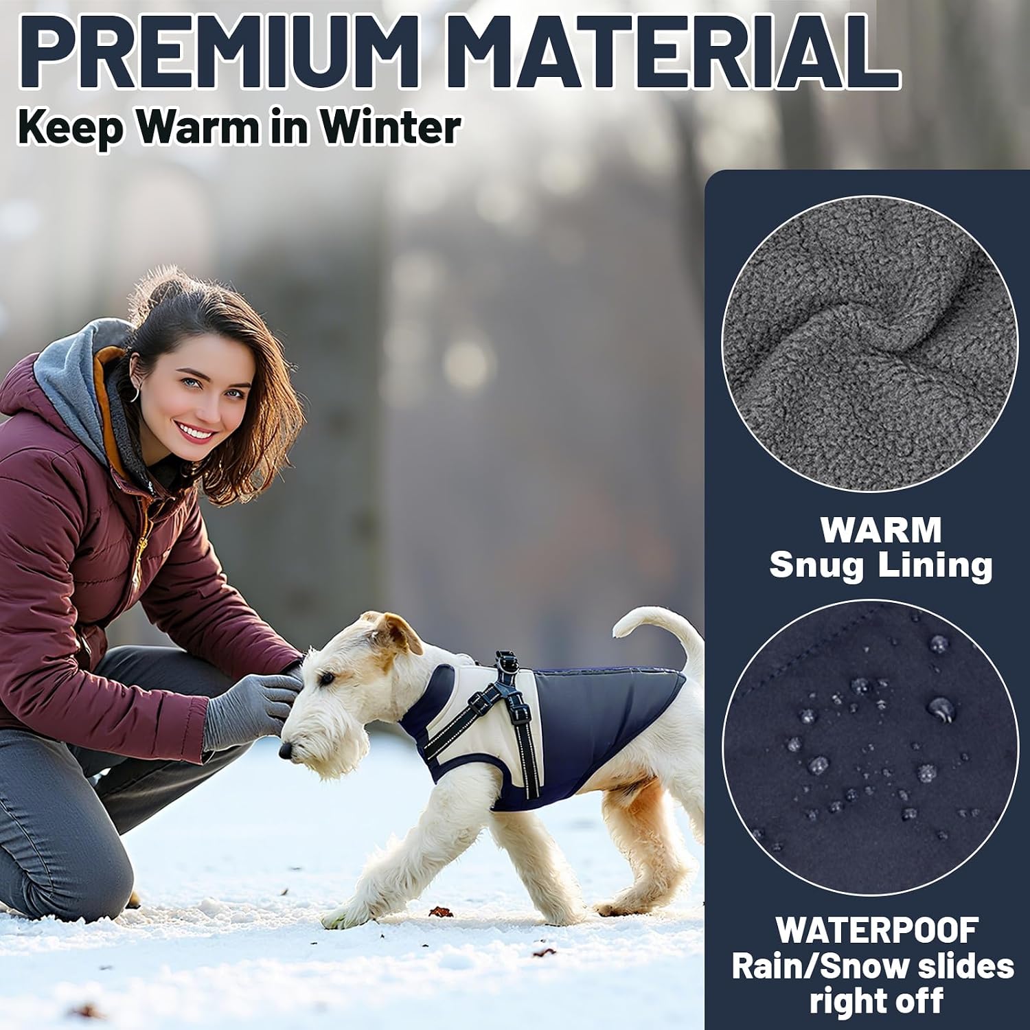 Detalle 2 de COOHAMS Dog Coat 2X-Large