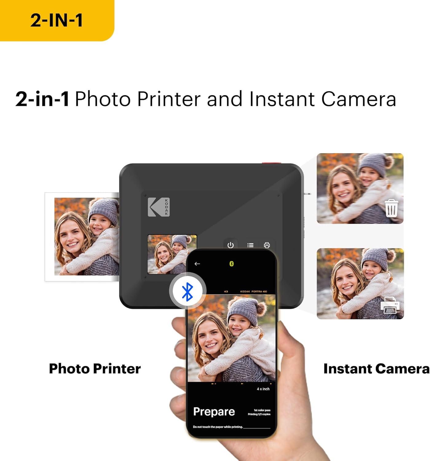 Thumbnail 3 de KODAK Mini Shot 3 Retro instant camera and printer 7.6 cm