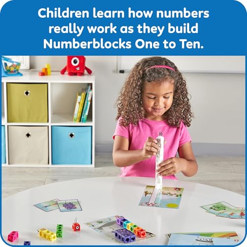 Detalle de Learning Resources Numberblocks 1-10 MathLink Cubes Activity Set (Ages 3+)