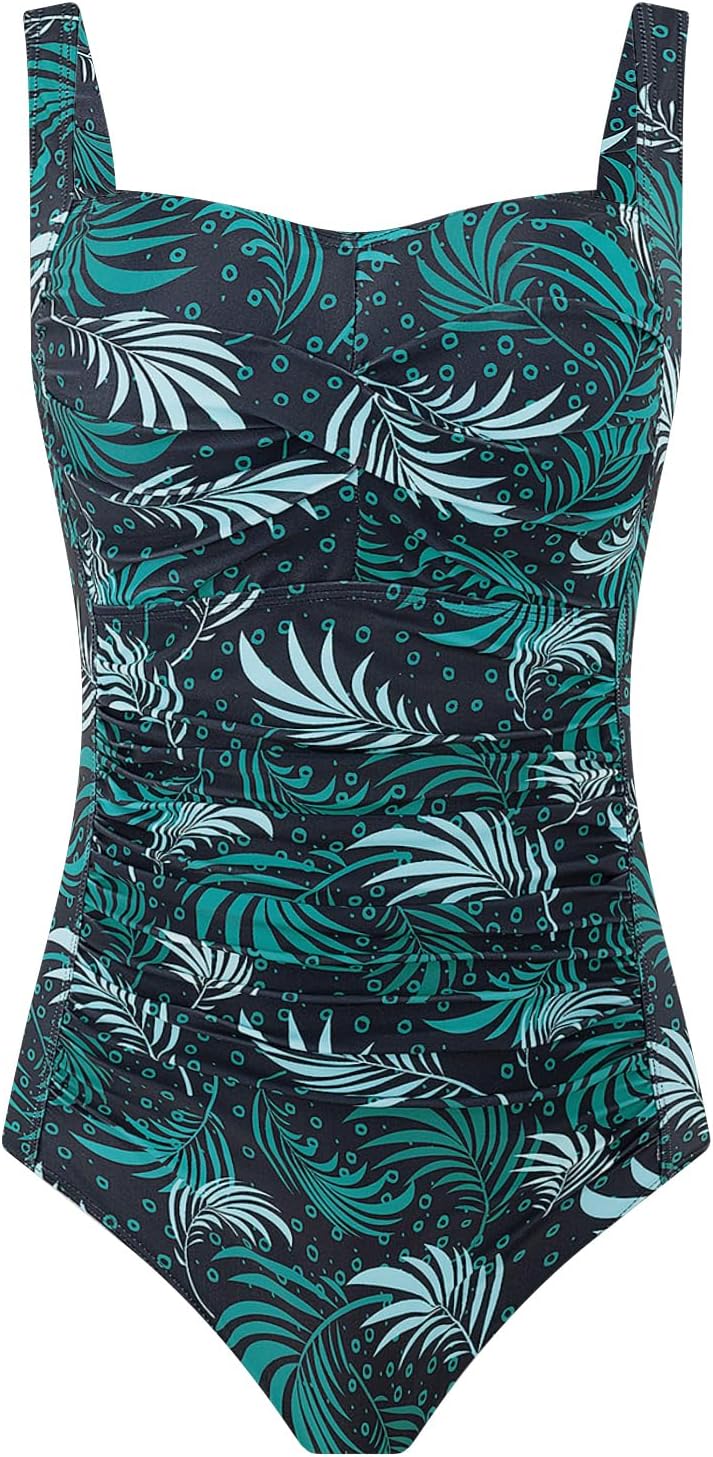 Thumbnail 5 de Aidotop Women's One Piece Swimsuit with Tummy Control and Retro Ruched Monokini