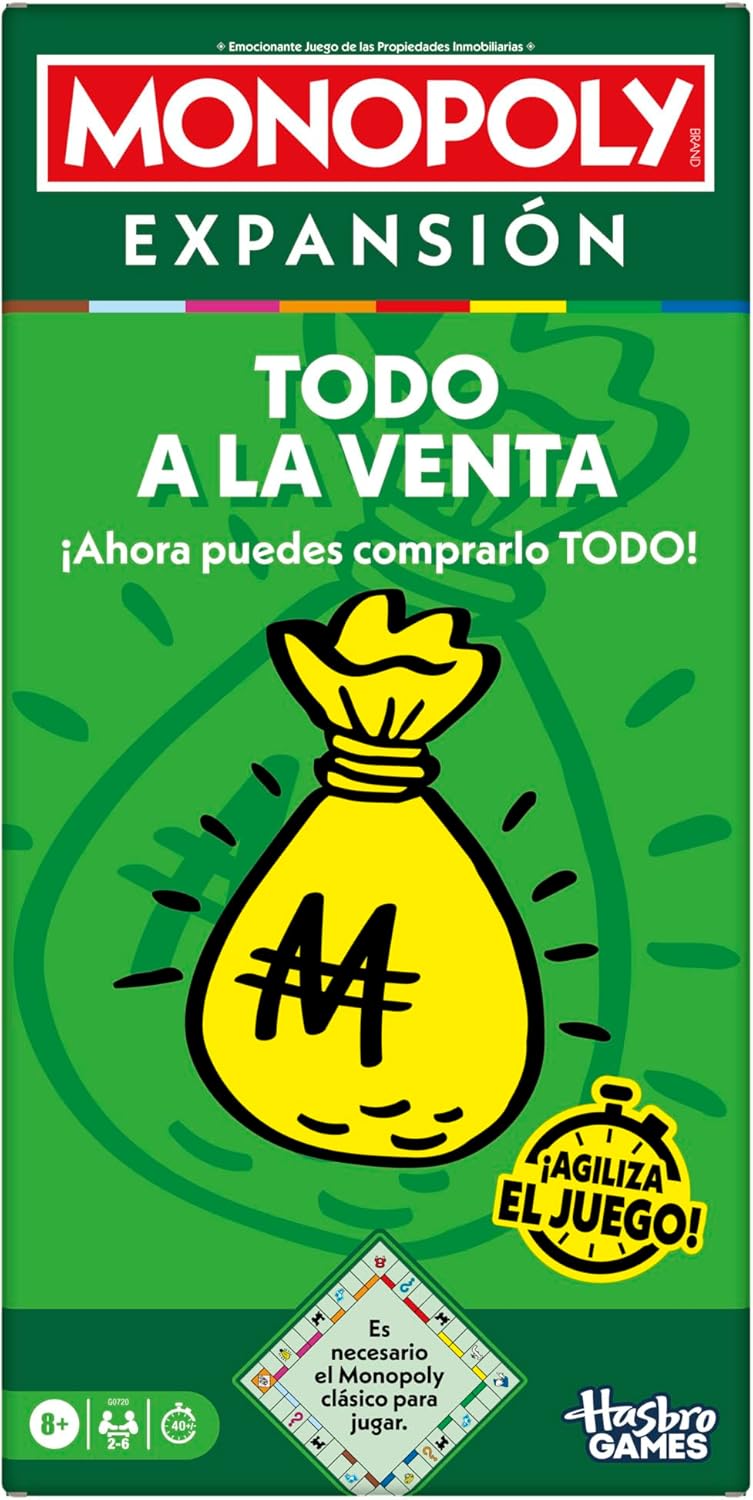 Detalle de Monopoly EXPANSIÓN Todo a la Venta 40 min 🎲