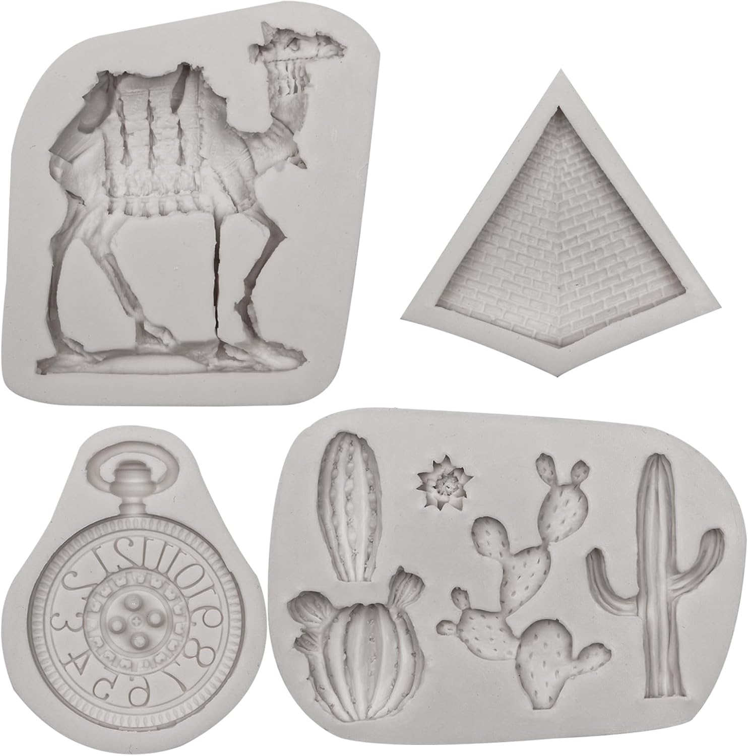 Thumbnail 6 de Wüstenkaktus-Silikonform-Set – 4 Wüstenmotiv-Fondantformen für Kuchen-Dekoration