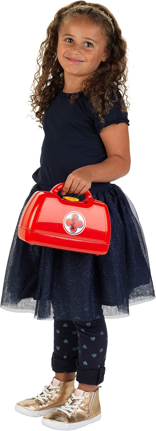 Detalle de Theo Klein 4457 dokterskoffer voor kinderen vanaf 3 jaar, rood kunststof