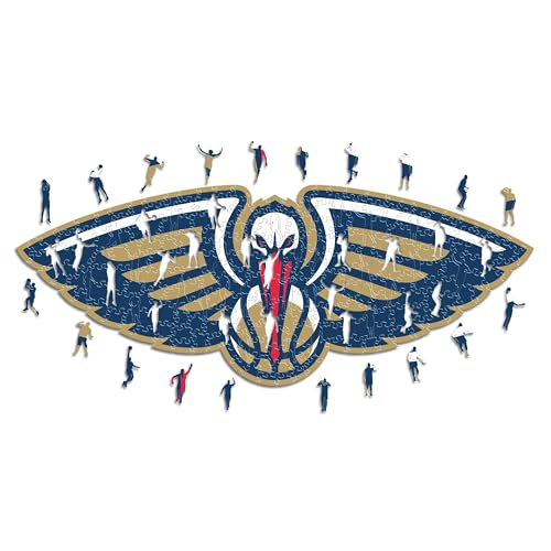 Detalle de Iconic Puzzles NBA Puzzle de Madera New Orleans Pelicans, 270 piezas 🧩