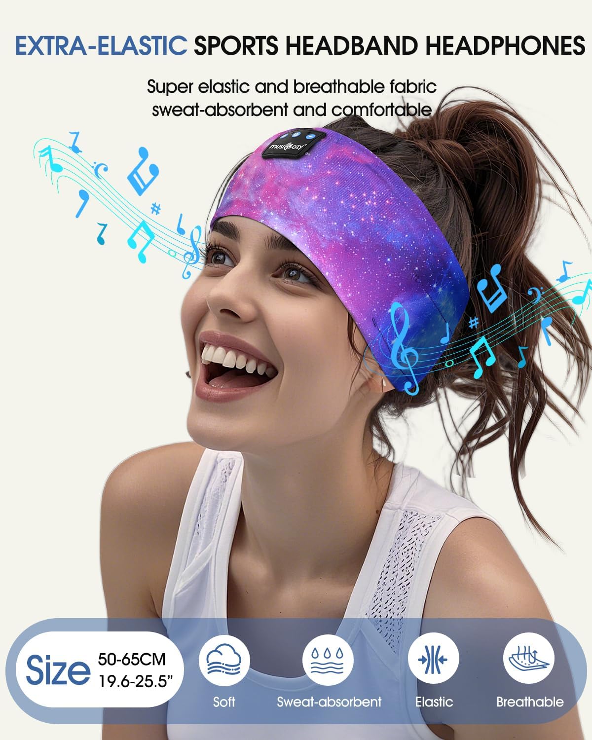 Thumbnail 1 de Musicozy Schlafkopfhörer Bluetooth 5.4 für Seitenschläfer