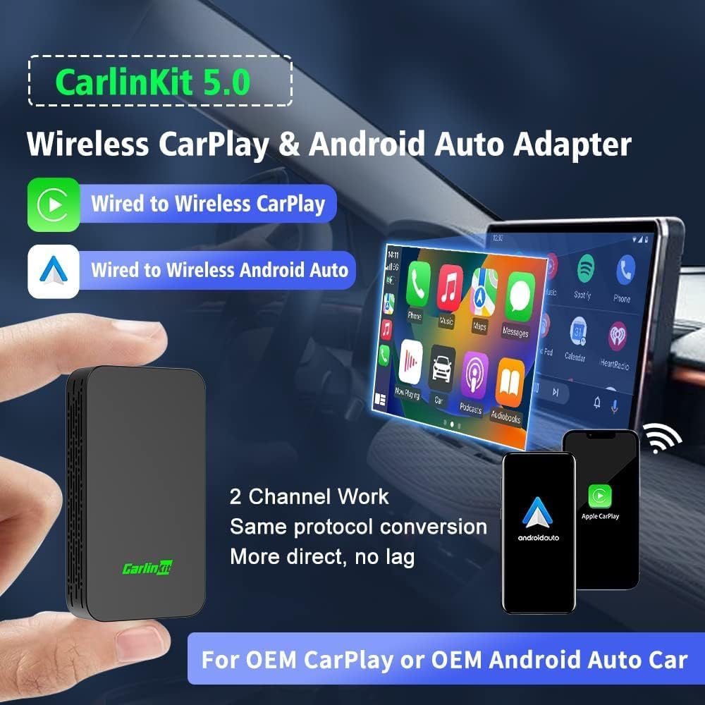 Thumbnail 2 de Carlinkit 5.0 2air Wireless CarPlay and Android Auto Adapter