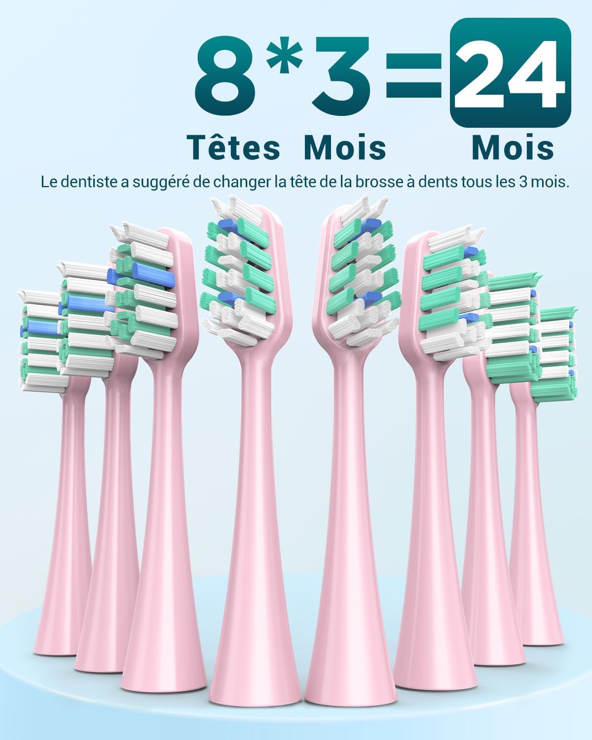 Thumbnail 5 de Brosse à dents sonique 50 000 CPM pour adultes et enfants
