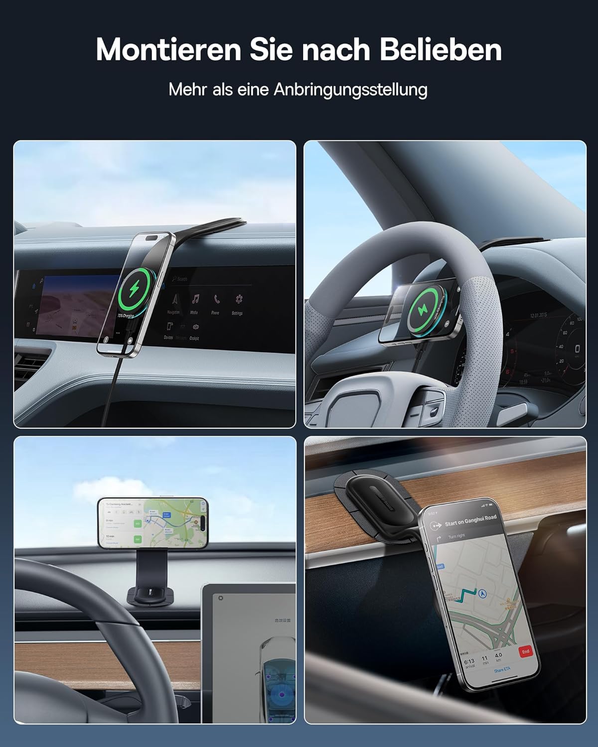 Thumbnail 4 de Baseus C02 PRO 15W Magnetische Auto‑Halterung