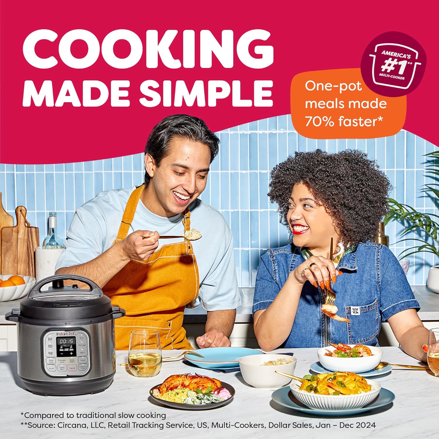Detalle de Instant Pot IP-DUO60 6-Quart Multifunction Pressure Cooker (7-in-1)