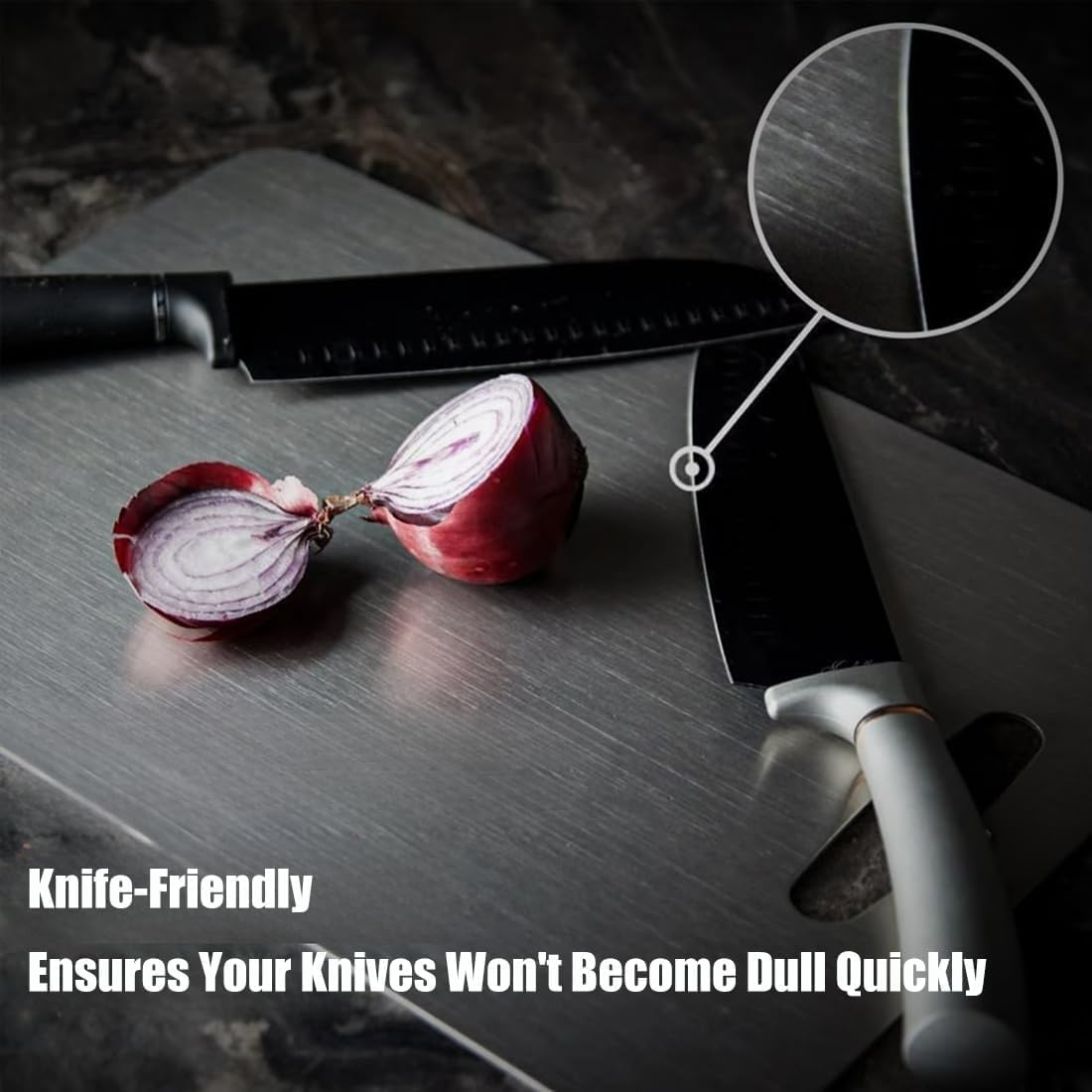 Thumbnail 5 de Titanium Cutting Board (100% Pure Titanium) — Double-Sided, Dishwasher Safe, Hygiene-Focused