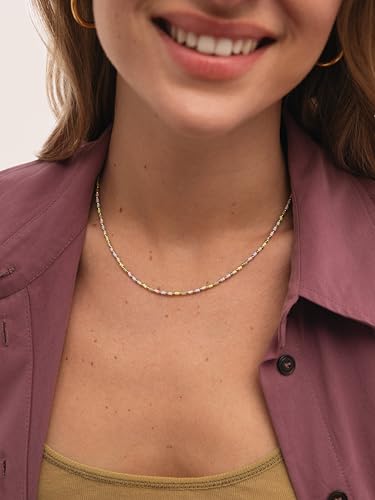 Detalle de SINGULARU Collar Mujer Joy Colors, acero bañado en oro 18 kt