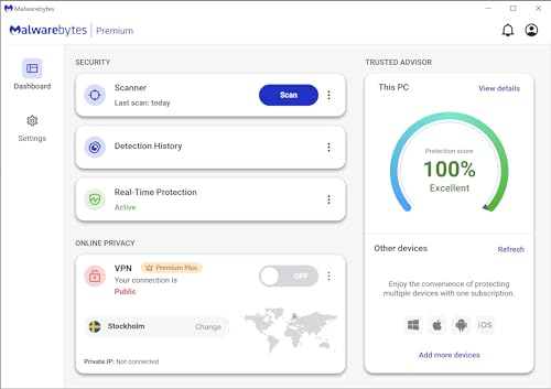 Thumbnail 6 de Malwarebytes Premium for 2 Devices – 18 Months, Activation Code by Email