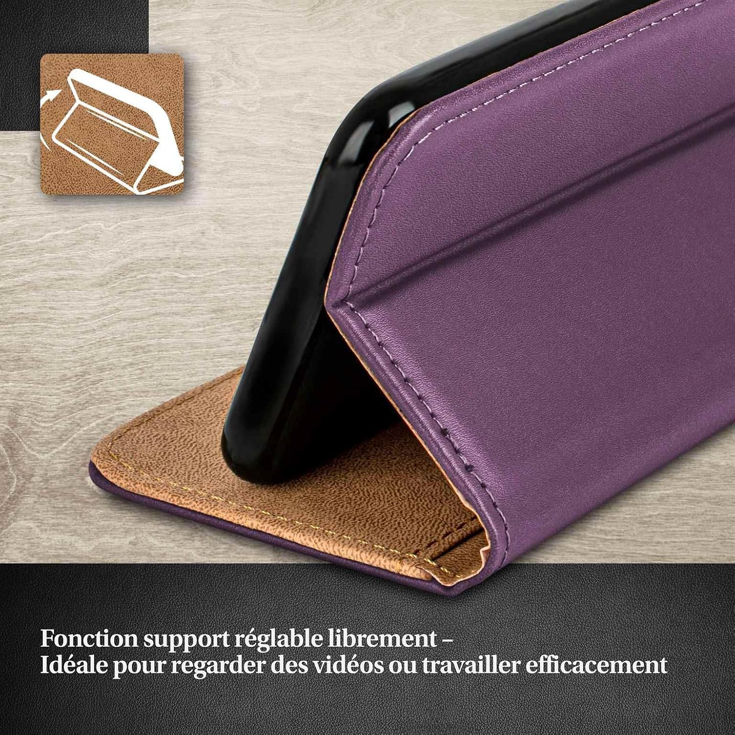 Detalle de moex Étui à Rabat 360° pour Samsung Galaxy A5 (2016) – Indigo-Violet