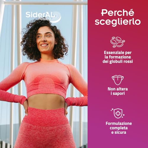 Detalle de SiderAL Folico di Pharmanutra: ferro succrosomiale con folato attivo, D3 e B12 per la salute femminile