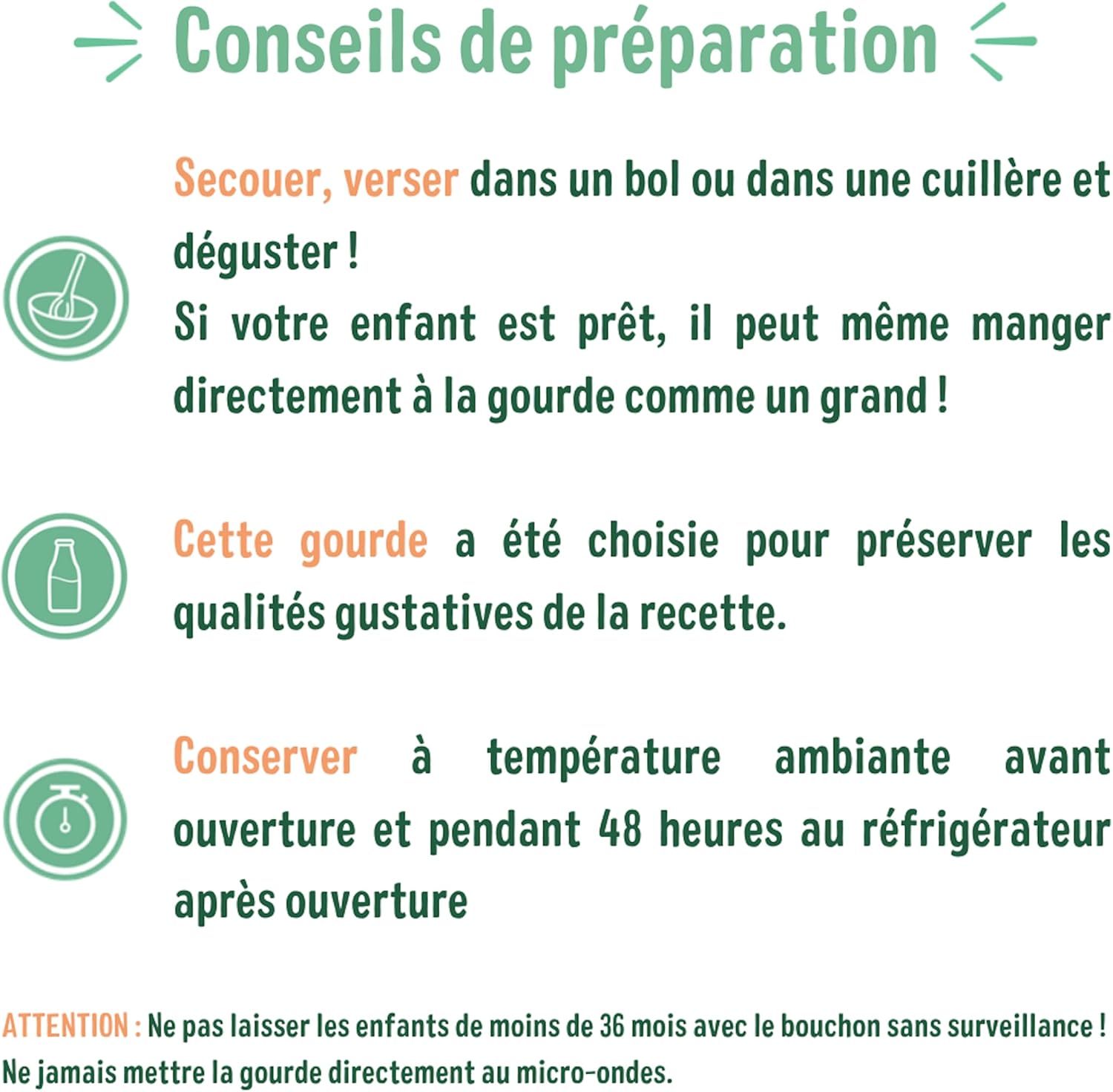 Detalle de GOOD GOÛT Brassé Végétal au Lait de Coco - Mangue Banane Passion, Dès 6 Mois (10x85g)
