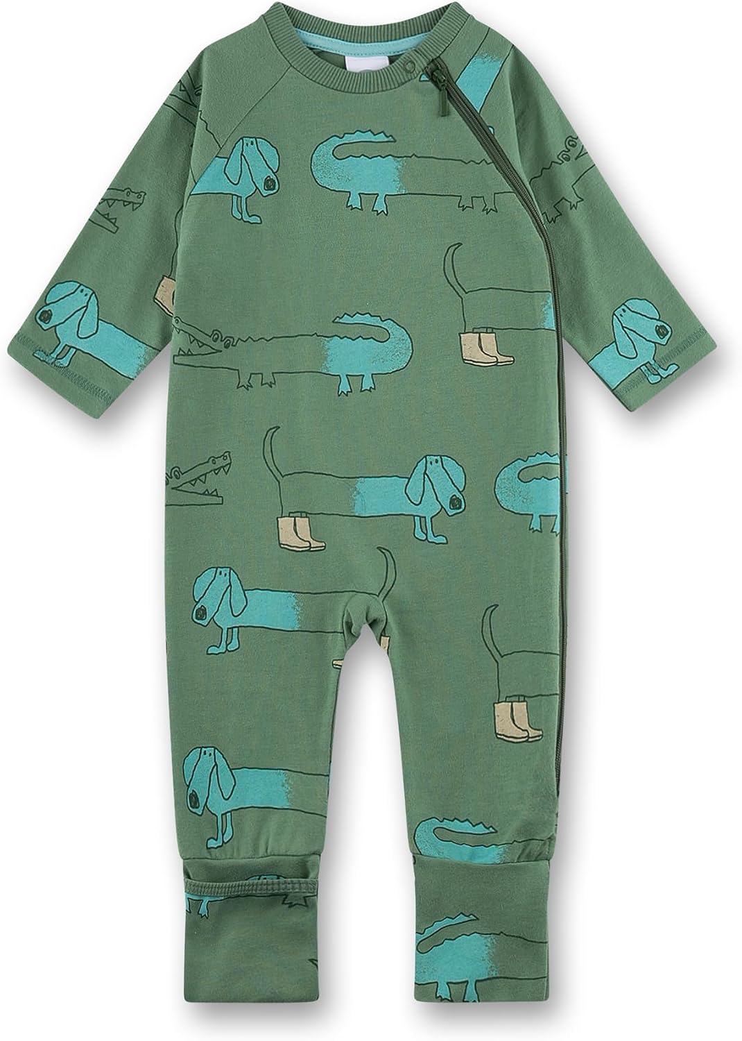 Thumbnail 4 de Sanetta Jungen-Schlafanzug blau Mammut aus Nicki – warm, pflegeleicht und nachhaltig