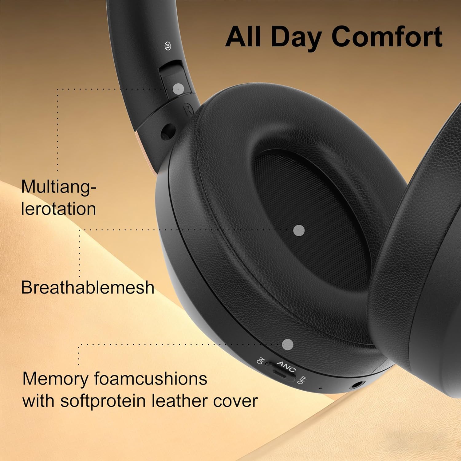 Thumbnail 4 de Rebocico Active Noise Cancelling Headphones 100H