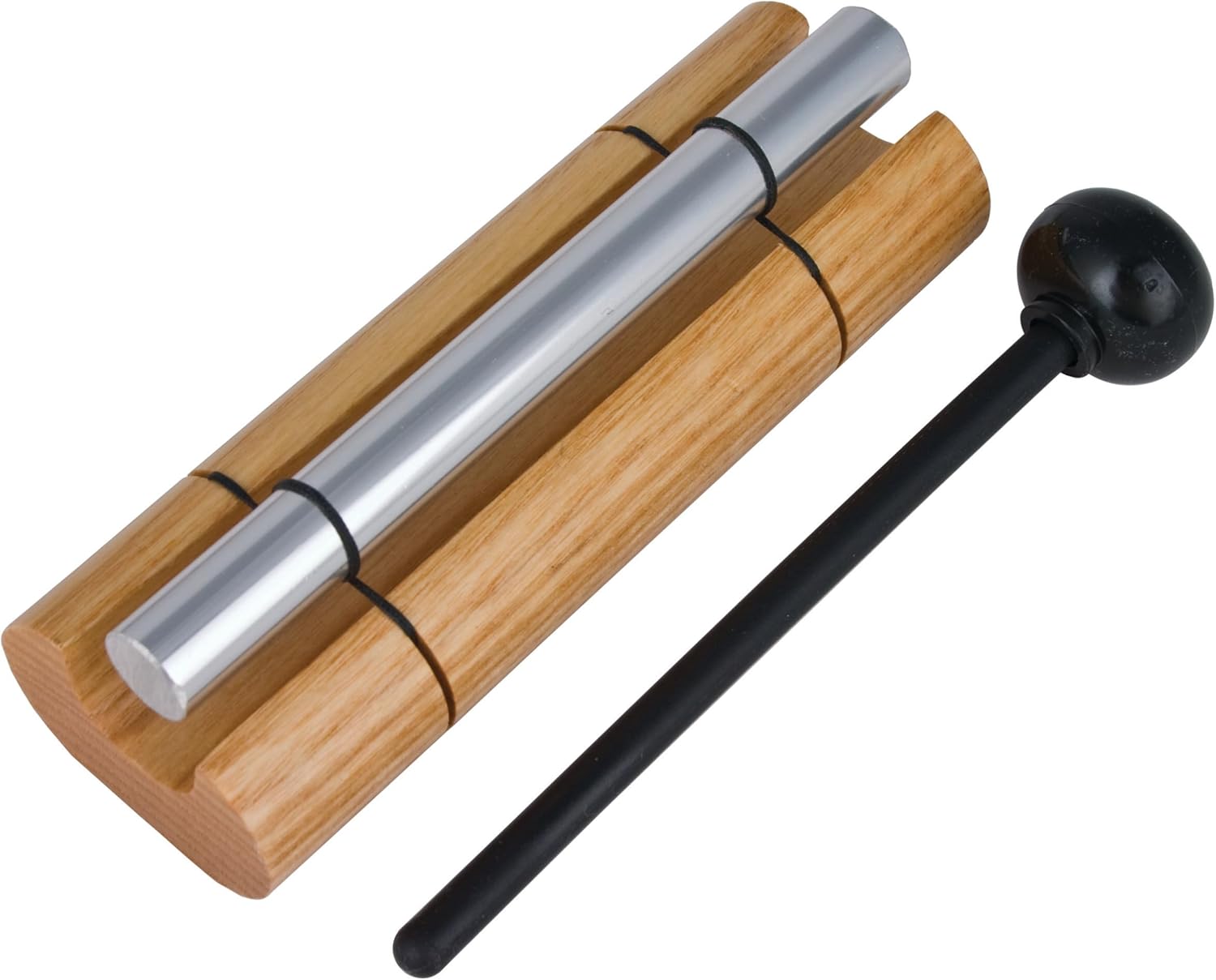 Detalle de Woodstock Wind Chimes Zenergy Solo Hand Chime - 7" in Silver, Musically Tuned for Meditation and Mindfulness