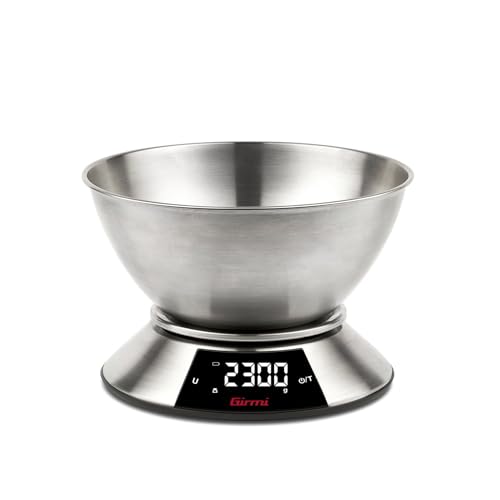 Detalle 2 de Girmi PS86: Bilancia da Cucina con ciotola inox da 2 L e Tara, display grande