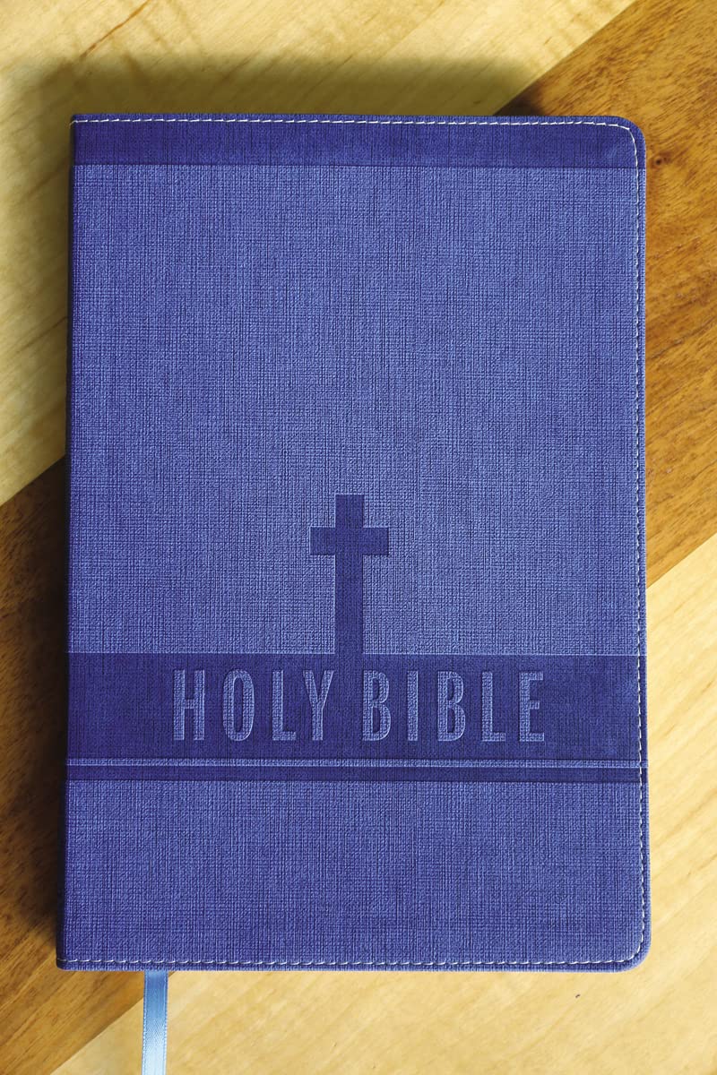 Thumbnail 5 de Zonderkidz NIV Bible for Kids, Large Print Leathersoft, Blue, Red Letter
