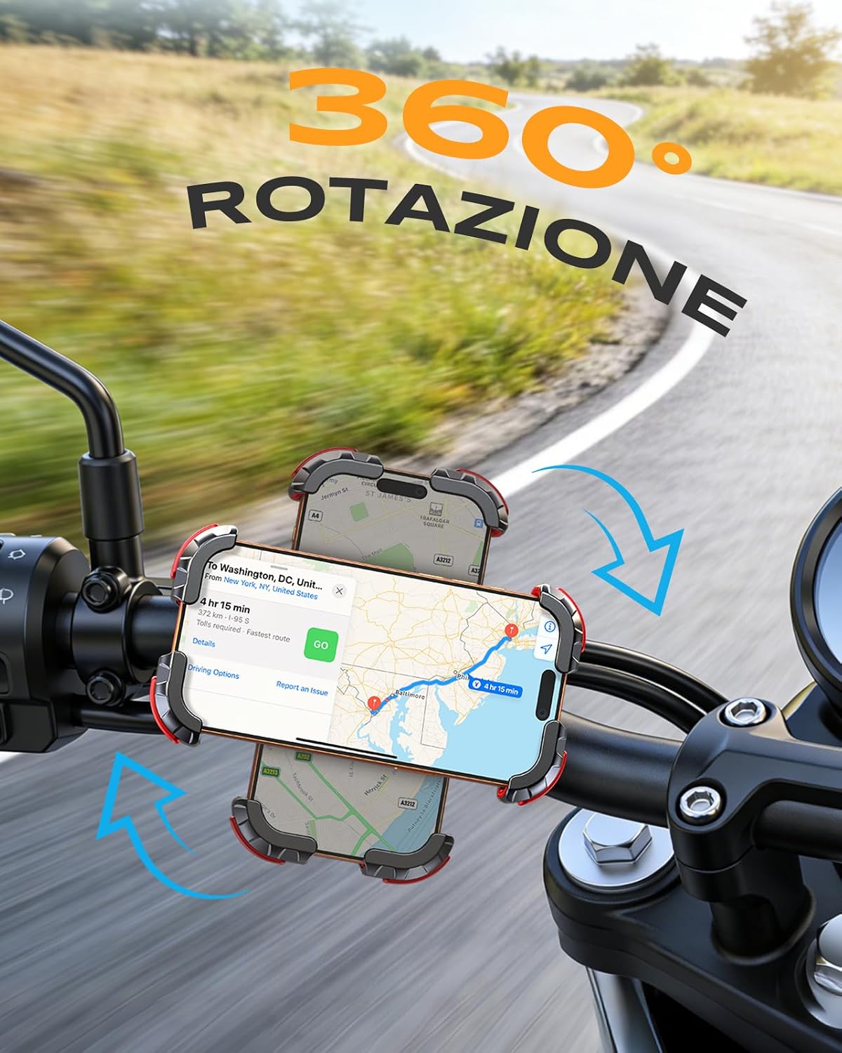 Detalle 2 de Babacom Porta Cellulare Moto 360°